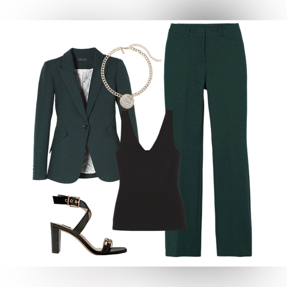 White House Black White House Ines Spruce Bootcut Pants